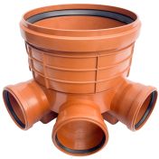 Дъно за шахта ф315/160  3входа+1изход VALPLAST