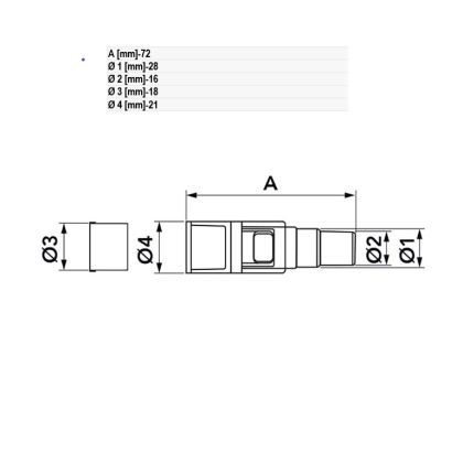 Сифон против насекоми вход/изход ф20-външен