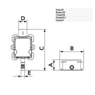 Сифон за конденз вертикален за вграждане вход ф32/25/20 изходф25-Regio  11126322B